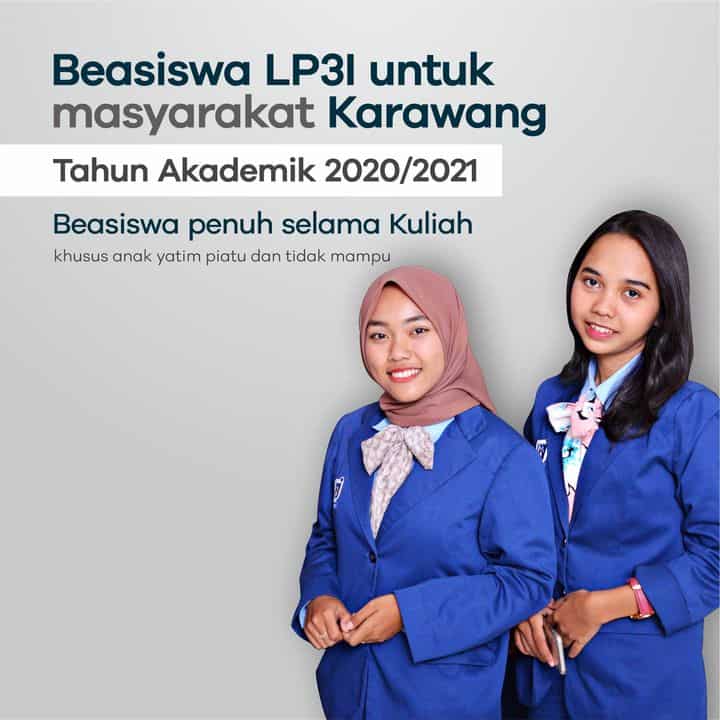 Beasiswa LP3I Untuk Masyarakat Karawang Tahun Akademik 2020/2021